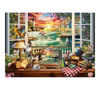 HUADADA Puzzle 1000 Pièces Puzzle 1000 Pièces Conte de Fées Adultes Devant La Fenêtre Puzzle Classique Cadeau