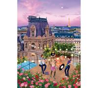HUADADA Puzzle de 1000 pièces, concert de toit parisien, puzzle de 1000 pièces pour adultes, pour la détente et le temps en famille, excellent cadeau