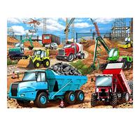 HUADADA Puzzle pour enfants, puzzle 100 pièces, puzzle 100 pièces pour enfants à partir de 6 ans, puzzles intelligents, cadeaux pour enfants, puzzles classiques, puzzles avec motif de véhicules de