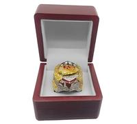 Huadafun Bague Championnat KC 2024 - Bague MVP Rugby, Souvenir du 58e Super Bowl, Cadeau pour Hommes, Pères, Amis, Fans des Chiefs & Amateurs de Football,8#