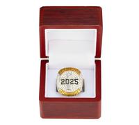 Huadafun Bague de Championnat Fantasy Football 2025 - Bague de Champion FFL de Collection, Souvenir de Rugby et Football, Cadeau Sportif pour Fans, Amis et Anciens Élèves,11#