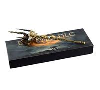 Huadafun Elden Ring Lance Sacrée de Mohgwyn 30 cm Mini Replique Métal - Collection Gaming avec Support & Boîte Cadeau, Décoration de Bureau, Ornement de Fête pour Fans