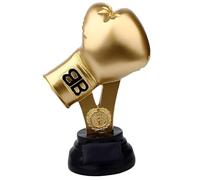 Huadafun Gravure Offerte Trophée Gant de Boxe Personnalisé - Coupe de Boxe Personnalisée pour Club, Gym, Maison ou Bureau - Cadeau Champion,d'or