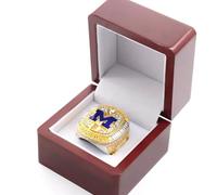Huadafun Réplique de la Bague de Championnat NCAA 2024 Michigan State - Cadeau Football Idéal pour Hommes, Fans des Wolverines, Anciens Élèves et Amis,13#