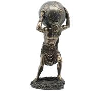 Huadafun Statue Atlas Portant Le Monde 30cm - Figurine en résine, Symbole de Force et de Courage, décoration ou Cadeau pour Maison et Bureau
