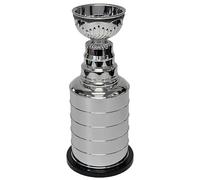 Huadafun Trophée Championnat Hockey sur Glace 10 Pouces, Réplique Coupe Champion Argentée, Souvenir Palet Hockey Cadeau Collection pour Fans, Joueurs, Entraîneurs et Papa