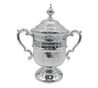 Huadafun Trophée de Tennis US Open Féminin - Réplique Norman Brooks Cup, Présentation Bureau & Clubhouse, Souvenir Sportif, Cadeau Parfait pour Fans, Amis, Anciens, Collectionneurs