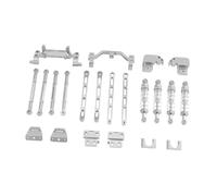HuadaXtai 1 Ensemble Tige Essieu Modèle Voiture RC Essieu Pont Métal Accessoire Montage Amélioration Résistant Chocs Adapté pour Bricolage Passionnés Voitures R, Argent