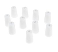 HuadaXtai 10 Pièces Bouchon de Tube à Essai Caoutchouc Bouchon Conique Silicone Bouchons Laboratoire Matériau Résistant pour Scellement Adapté, Blanc, 14-18mm