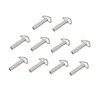 HuadaXtai 10 Pièces e Remontage de Rechange pour Boîte à Musique, Mécanisme Musical, Bouton horloge, Barre de Remontage En Métal, Accessoires, P, Triangle 40 Mm