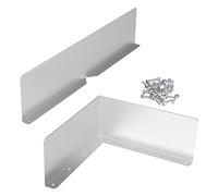 HuadaXtai 2 Pièces Déviateur de Pluie de Toit Protection de Gouttière de Aluminium Anti-érosion avec Vis pour Installation Simple Convient pour Toits