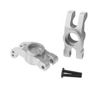 HuadaXtai 2 Pièces Roue Arrière pour Voiture RC 1/14 Axe Arrière Métal Accessoires Amélioration Montage Facile Conçu pour Camion Court Adapté Aux Loisirs DIY, Argent