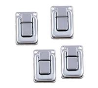 HuadaXtai 2 Pièces Verrou Boîte Métal Fermoir Serrure Loqueteau Acier Inoxydable Installation Solide Convient à Coffrets Boîtes à Bijoux Boîtes à Outils