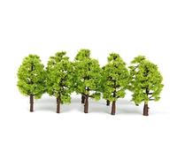 HuadaXtai 20 Arbres Miniatures pour Décor de Train Miniature à L'échelle 1:150, Vert Clair.