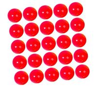 HuadaXtai 25 Pièces Boules de Bingo Boules de Tirage Fournitures Durables Boules D'Appel Universelles Boules de Loterie pour Le Camping Famille Grand Groupe Jeu, Rouge