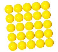 HuadaXtai 25 Pièces Boules de Bingo Boules de Tirage Fournitures Durables Boules D'Appel Universelles Boules de Loterie pour Le Camping Famille Grand Groupe Jeu, JAUNE