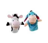 HuadaXtai 2X Animal Hand Puppet Soft Pretend Play Fory Pâques Birthday Imaginative Play