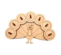 HuadaXtai 2x Planche Occupée, Matériel de Bricolage, Jouets D'éducation Précoce, Jouets Sensoriels En Bois pour Les âges 3 4 5 6, Paon