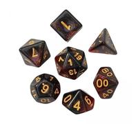 HuadaXtai 3x 7 Dés En Acrylique, Jouets de Divertissement D4-d20, Jeu de Dés Polyédriques, Dés Multi-faces pour L'enseignement Des Mathématiques, Jeux de Cartes