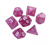 HuadaXtai 3x 7 Dés Multi-faces, Dés de Jeu, Dés de Jeu de Rôle D4-d20, Ensemble de Dés Polyédriques, Dés En Acrylique, pour Jeu de Rôle, Jeu de Table