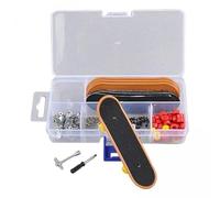 HuadaXtai 3x Jouets de Skateboard à Doigts, Outils Assortis, Kit de Terrain de Scooter pour Garçons, 5pc Couleur Aléatoire, Boîte 13,7x6,8x2,9cm