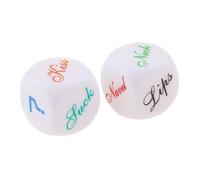 HuadaXtai 3x2 Pièces D6 dans Le Noir Dés Couple Préliminaires Jeu Dés Séduction Cadeau Intime, 3 pièces