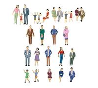 HuadaXtai 50 Figurines 1:30, Modèles de Personnes Assises et Debout pour La Décoration D'un Aménagement de Train
