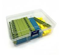 HuadaXtai Aide Arithmétique Enfant Ensemble Éducatif Supports Blocs Base Dix Plastique pour Nombres Addition Soustraction Manipulation Complément Apprentissage, Non-connectable 62-Pièces