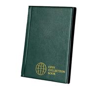 HuadaXtai Album de Collection de Pièces, 60 Pocket Storage Binder pour La Monnaie et Les sous, Vert