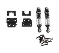HuadaXtai Amortisseur arrière RC pour voiture RC 1/12, mise à niveau DIY, remplacement en alliage d'aluminium, facile à installer, fixation de ressort, Noir