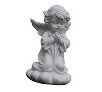 HuadaXtai Ange Statue Figurine Porte Bougie Sculpture Décorative Résine Imitation Plâtre Expression Artistique Convient pour Cadeau Anniversaire Décoration mais, Prier vers Le Bas
