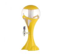 HuadaXtai Beer Dispenser Présentoir à Bière Fontaine à Boissons Distributeur de Breuvages Récipient Transparent Colonne Lumineuse Adapté pour Fêtes Service Collectif Repas, Yellow, 1.5L
