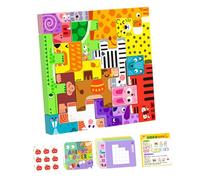 HuadaXtai Blocs de Construction à Empiler - Jeu de Puzzle, Jouet éducatif et Sensoriel pour Les Enfants de 2 à 5 Ans