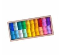 HuadaXtai Blocs de Construction Enfants Jouet Éducatif Empilable Puzzle Créatif Acrylique Transparent en Ciel Favorise Coordination et Reconnaissance des Formes, Combinaison Translucide Numéro 5
