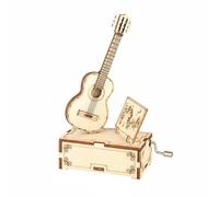 HuadaXtai Boîte à Musique Kit de Tissu Décoratif Mélodique Modèle Instrument Divertissant Construction Festive Convient Bricolage Cadeau Salon Bureau, Guitar