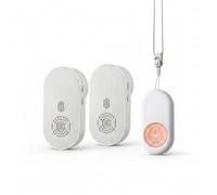 HuadaXtai Bouton d'Appel sans Fil Bouton d'urgence Carillon Interne Télécommande Hub Enfichable Discret Plastique Robuste 38 , 808 Filaire 1 Bouton + 2 Sonnettes avec Cordon