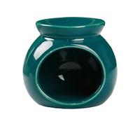 HuadaXtai Brûleur D'huile Essentielle En Céramique, Brûleur de Cire Parfumée, Encensoir, Réchauffeur D'huile, Brûleur D'huile pour Salle de Bain, Por, Vert