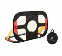 HuadaXtai But Enfant Football Portable avec Cible Cage Pliable Filet Entraînement Cage Précision Matériaux Fibre de Verre et Maille Ouverture Centrale et