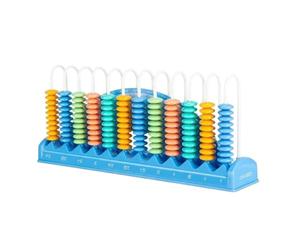HuadaXtai Cadre d'Arithmétique Éducatif Abacus Visuel pour Petits Élèves Jeu de Calcul Horloge Enseignement Manipulatif Numérique Adapté aux Crèches Cours Particuliers, 12 Rangs
