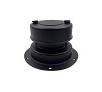 HuadaXtai Capuchon D Évent Plomberie pour Toit Camping Car Fabriqué en Aluminium avec Écran Perforé et Joints en Caoutchouc pour Prévenir Les Débris Adapté aux, Noir, 1 Pièce/Ensemble