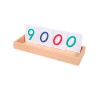 HuadaXtai Cartes Numériques, Jouets éducatifs, Aides Pédagogiques En Mathématiques avec Boîte pour Enfants âgés de 3 Ans, L Pvc