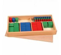 HuadaXtai Children Arithmetic Stamp Coffret de Tampons Mathématiques Blocs Valeur Décimale Jetons de Classement Plateau de Bois Méthode Concrète pour Addition