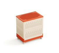 HuadaXtai Children Storage Bin Coffre de Rangement, Orange Hermès, Très Grand 66 43 71 Cm