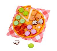 HuadaXtai Coffret de Jeu Alimentaire pour Un Jeu de Rôle Imaginatif dans Les Milieux Préscolaires, Pizza