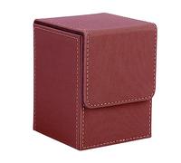 HuadaXtai Coffret de Jeu de Cartes, Présentoir de Jeu de Cartes à Collectionner, Porte-cartes pour Plus de 100 Cartes à Pochettes, Cartes à Collectionner, Album, BRUN