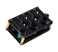 HuadaXtai Console de Mixage Stéréo 4 Canaux, Processeur Audio, Console de Mixage Audio Professionnelle pour L'enregistrement et Les Scènes de Mariage.