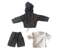 HuadaXtai Costume Classique pour Hommes, Vêtements Décontractés pour Figurines D'action de 6 Pouces, 1/12, noir
