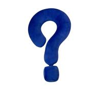 HuadaXtai Coussin Décoratif Léger En Forme de Point D'interrogation, Motif Avion, Idéal pour Décorer Un Lit, Un Canapé, Une Voiture Ou Une Chambre, Bleu