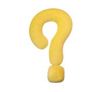 HuadaXtai Coussin Décoratif Léger En Forme de Point D'interrogation, Motif Avion, Idéal pour Décorer Un Lit, Un Canapé, Une Voiture Ou Une Chambre, Jaune