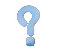 HuadaXtai Coussin Décoratif Léger En Forme de Point D'interrogation, Motif Avion, Idéal pour Décorer Un Lit, Un Canapé, Une Voiture Ou Une Chambre, Bleu clair